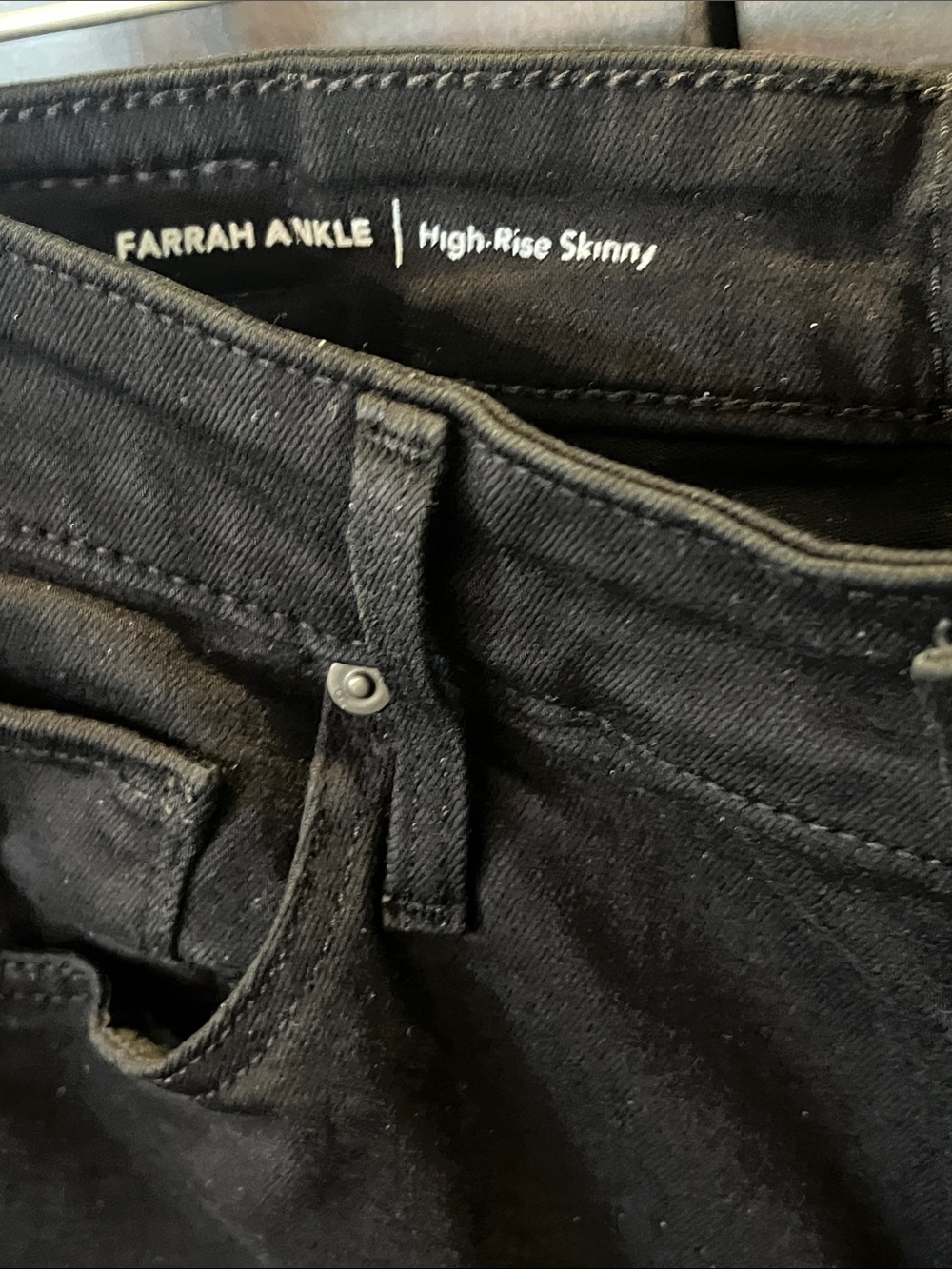 AG High Rise Skinny Farrah Ankle Black Jeans. Sz. 28. Very good condition - Picture 3 of 13